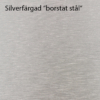 Silverfärgad "borstat stål"